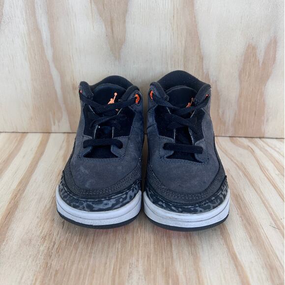 Nike - Air Jordan 3 Retro - Sneakers - Black - Kids Toddler - 7C - DM0968-080 - Picture 2 of 9